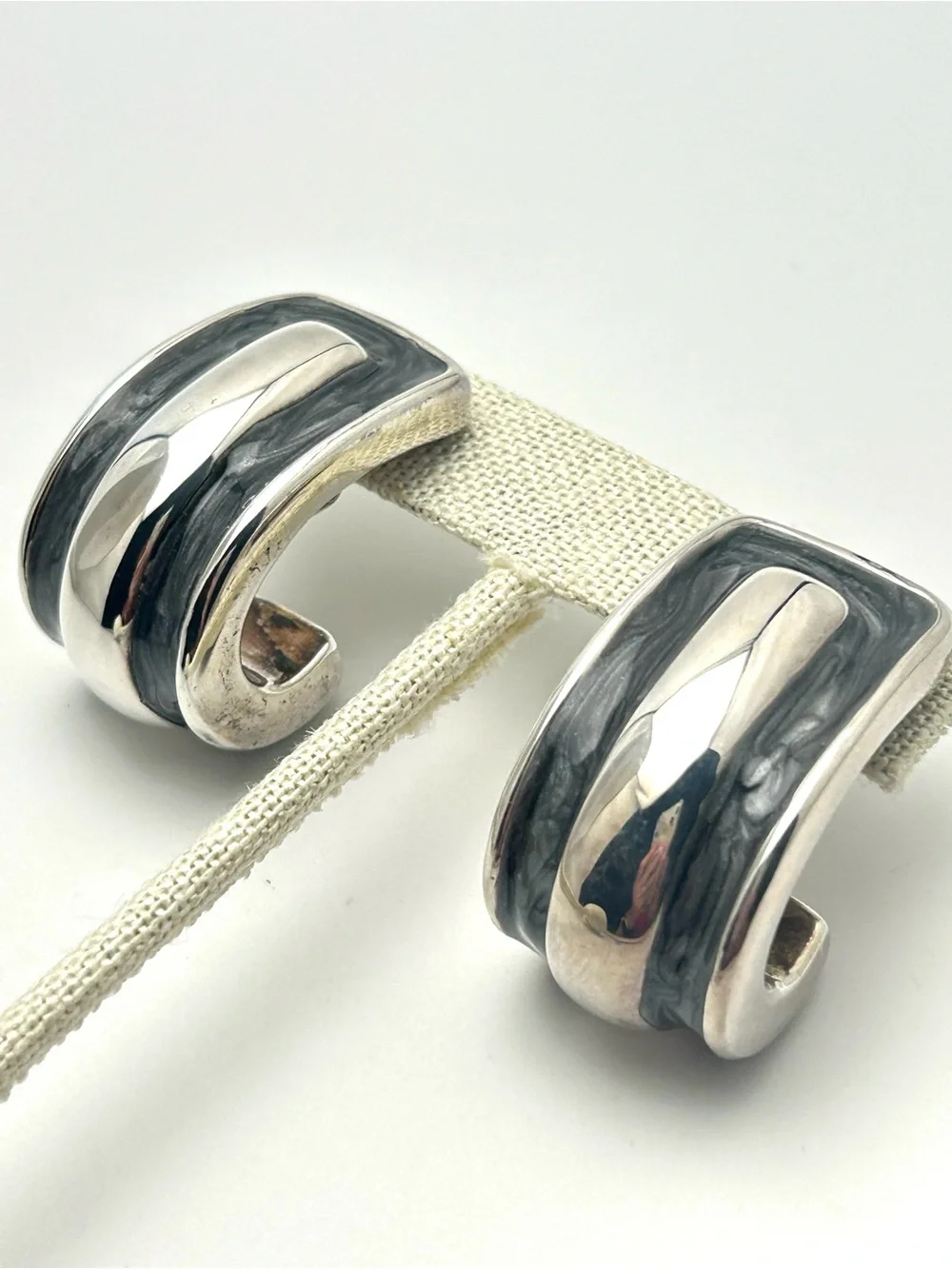 Simon Sebbag SSD Gray and Sterling Silver Earrings